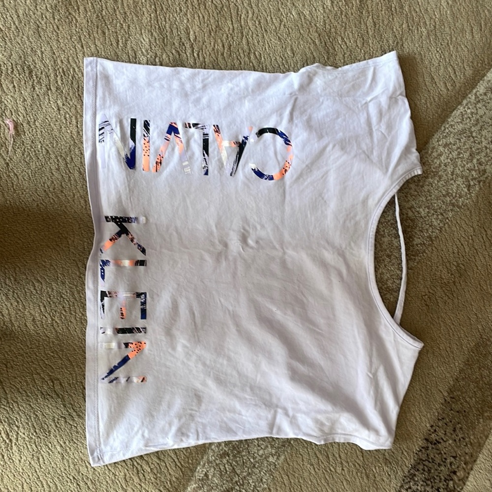 Girls Calvin Klein performance  lavender crop top: size 8/10